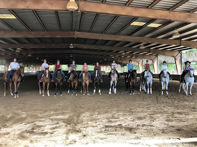 Lots of ladies out riding this morning! ☀️🐎