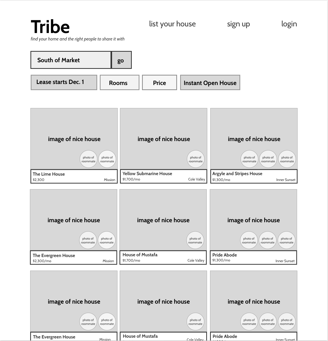 Search Results Page