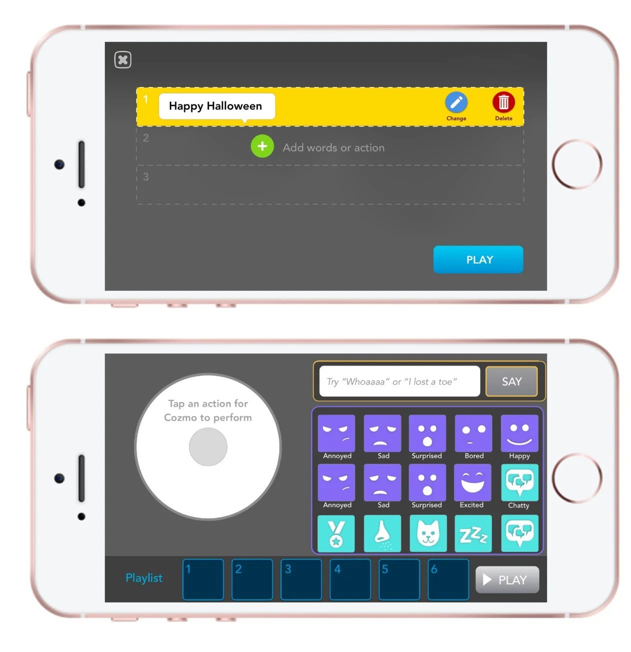 Two explorations of the layout of the feature; one focused on sequencing, the other on immediate play