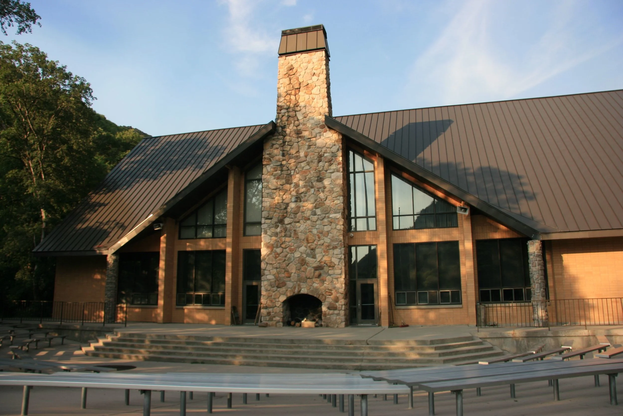 Layton Lodge stands on the sight where the former Tracy Wigwam once stood at Camp Tracy, a camp for 11-year-old Scouts.