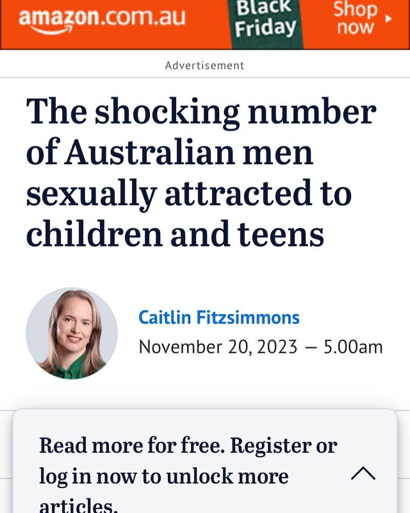 One of the most shocking things about this article is the comments underneath it defending the participants of the survey and demanding one on females!! Australia we really do have a problem! https://www.smh.com.au/national/the-shocking-number-of-aus