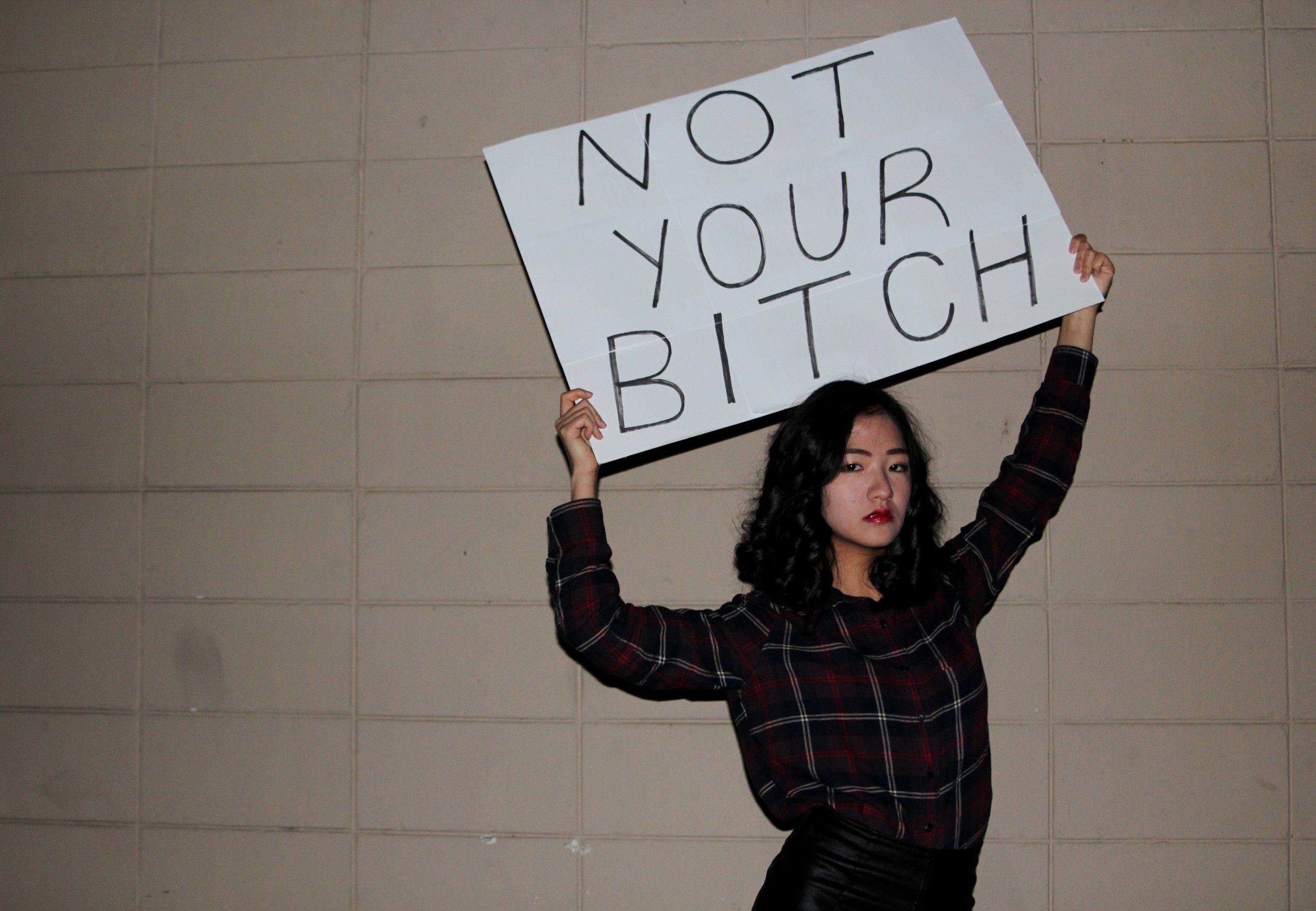 Not your bitch. Model: Chaeeun Lee