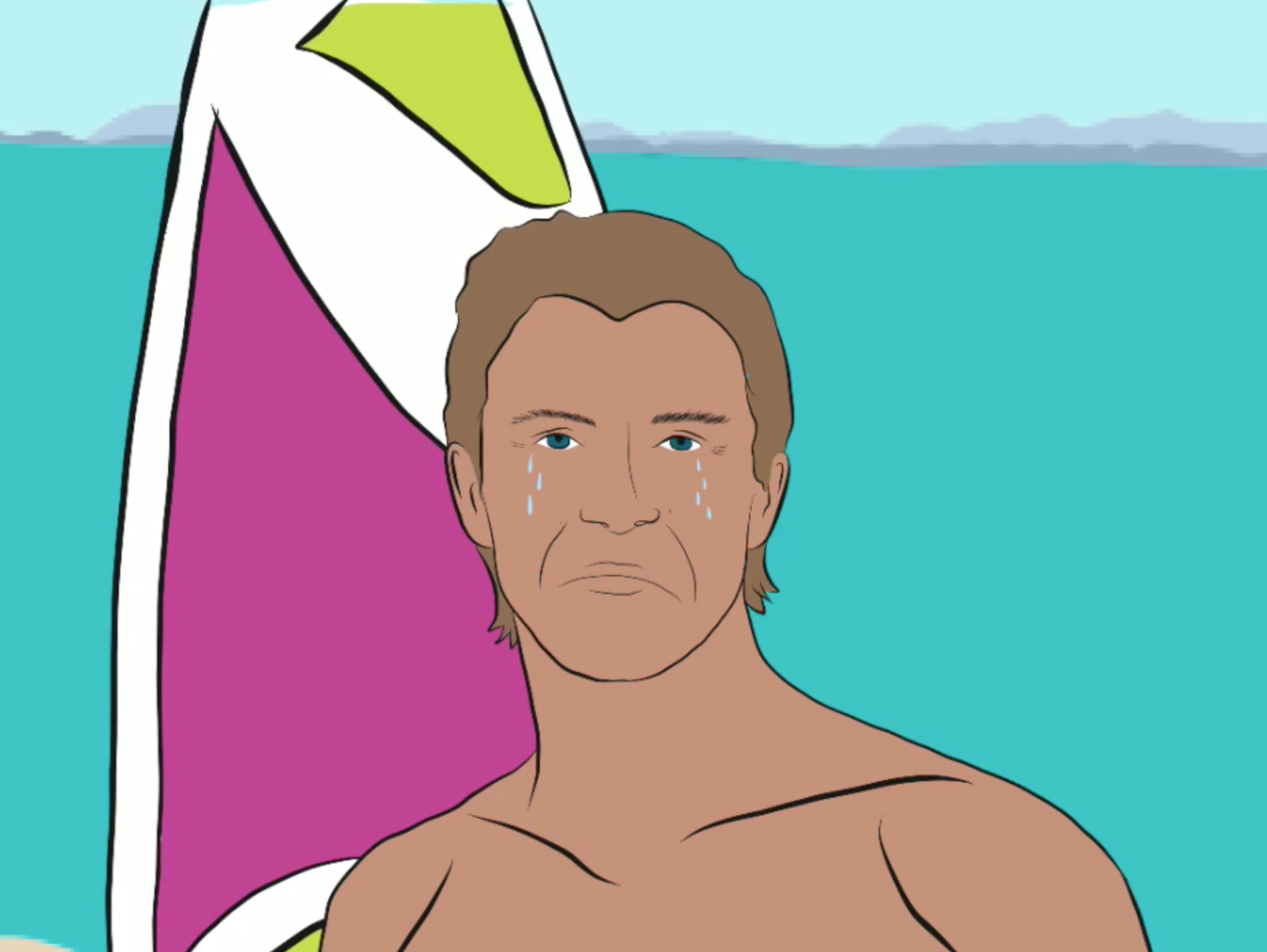 Barney don't vote, but rad surfers do! (video!