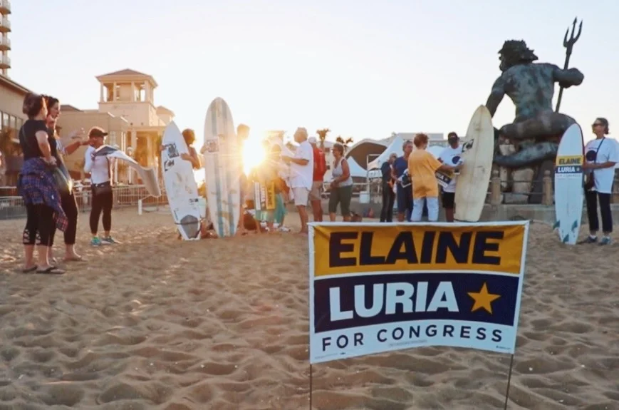 I SURF. I VOTE. Virginia Beach Edition