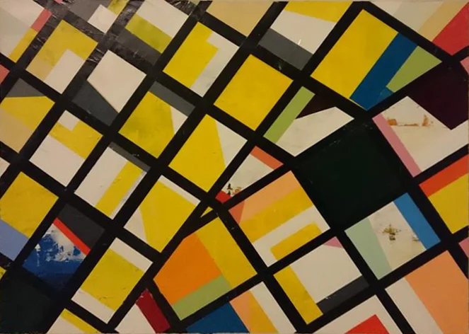 Cartography, 2015, Oil on canvas, 24" x 18" 