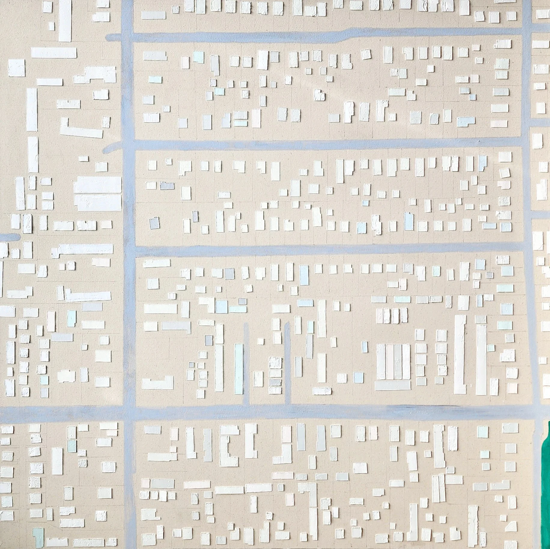 Washington & Los Robles, Oil on canvas, 54 × 54 in, 2024