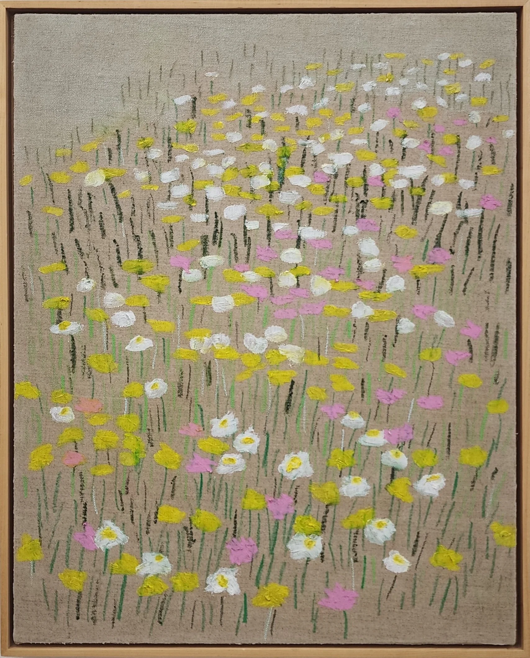 The Flowers are for Everyone No. 5, oil on linen, 16 × 20 in, 2025