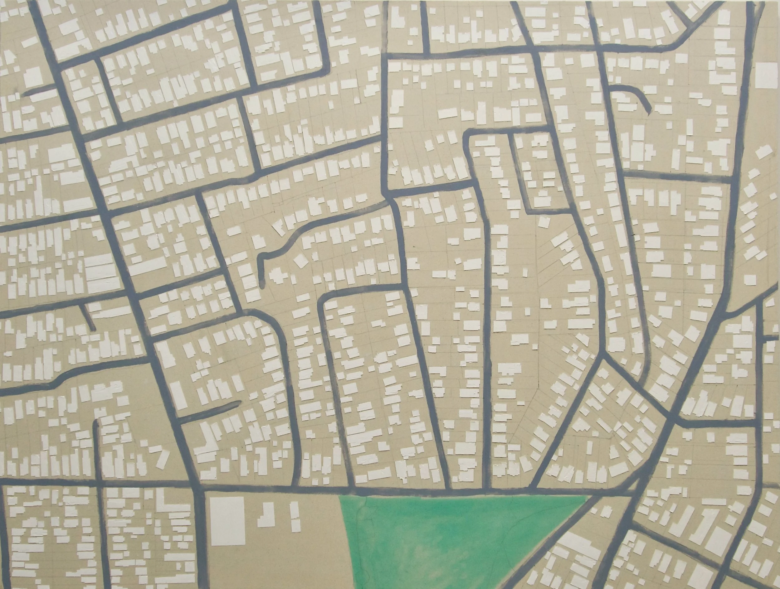 Highland Park Reservoir, Oil on canvas, 66 × 50 in, 2025