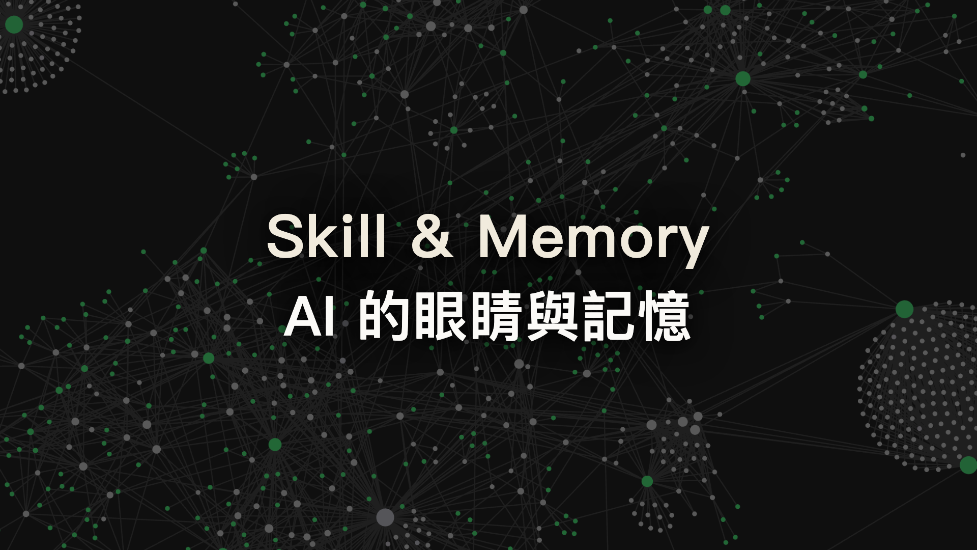 Skill &amp; Memory：AI 的眼睛與記憶