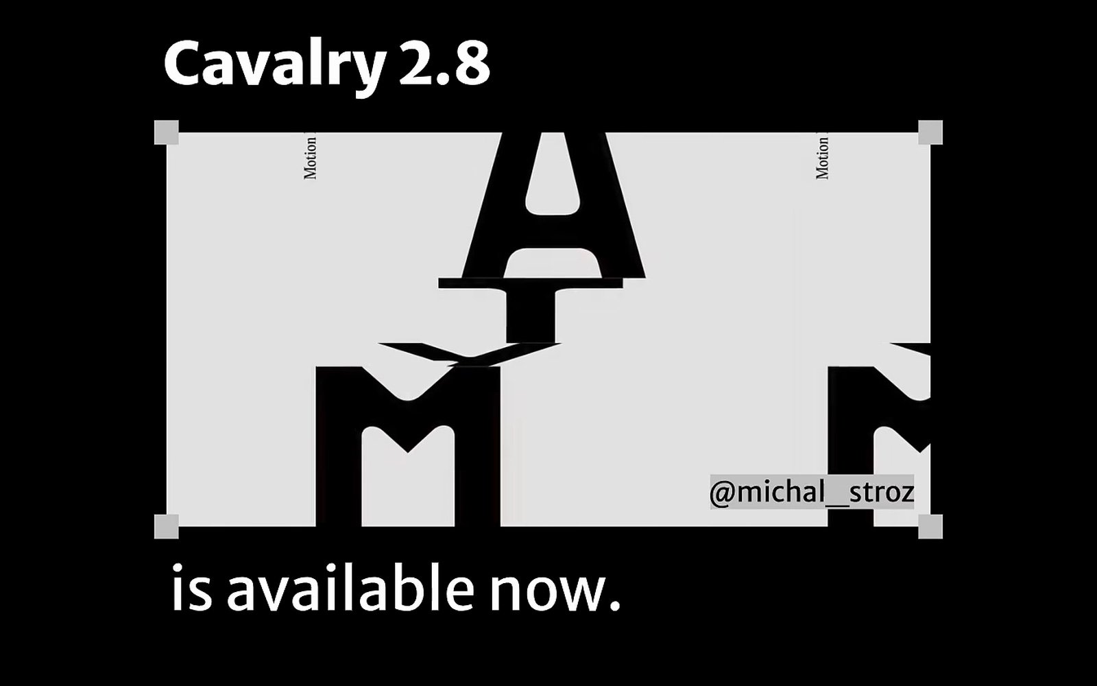 Cavalry 2.8 官方發布影片截圖:Cavalry 2.8 is available now