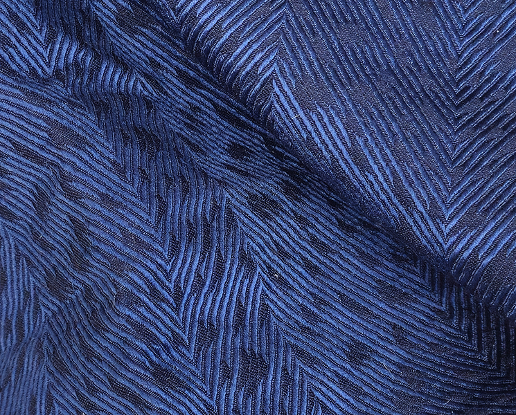 Brantree Navy a silk wool herringbone