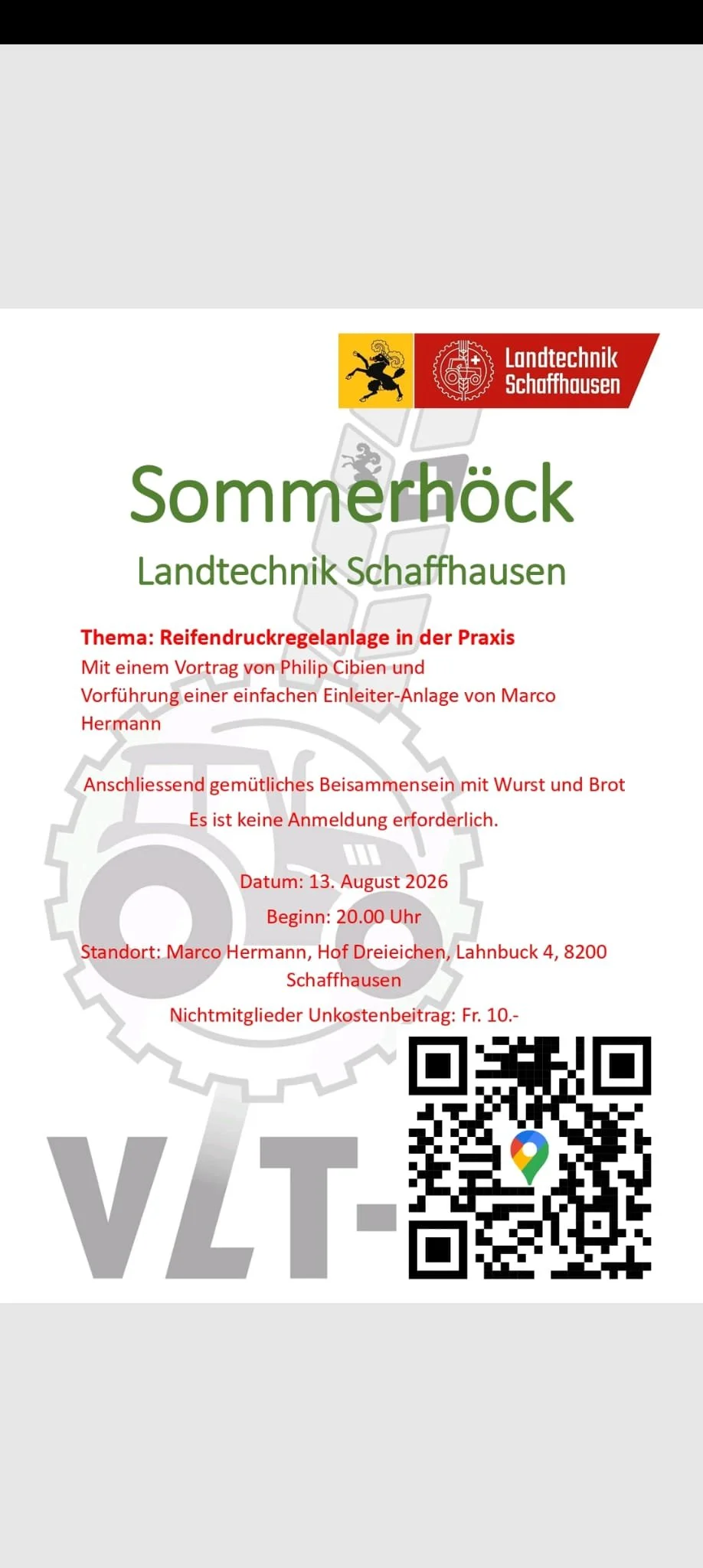 Sommerhöck Landtechnik Schaffhausen
