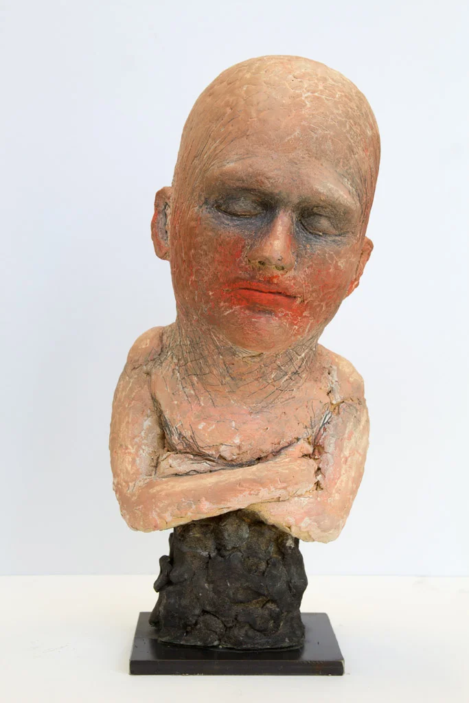 Self-portrait with lipstick