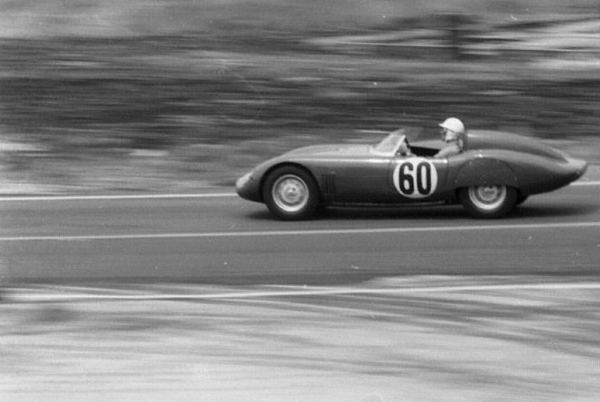 1958 12 hr at Sebring in an OSCA 750S. Alejandro and Isabelle come 8th overall and win their class.