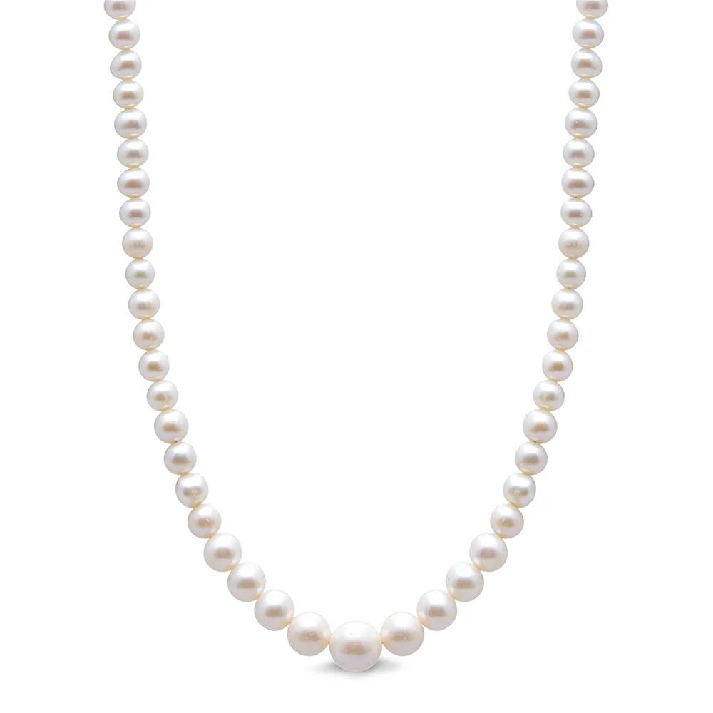 White Graduated Freshwater Pearl 