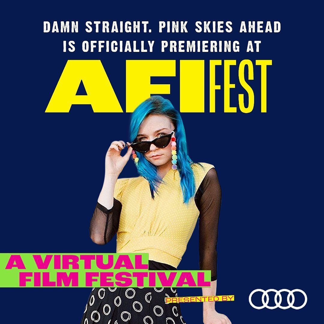 Looking forward to the @americanfilminstitute premiere of our latest feature @pinkskiesaheadmovie . Starring the brilliant @jessybarden and directed by the equally brilliant @kellyoxford 

#pinkskiesahead #jessicabarden #kellyoxford #americanfilminst