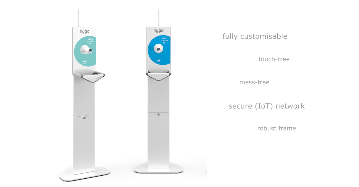 Meet HYiGO fully customizable disinfectant dispenser