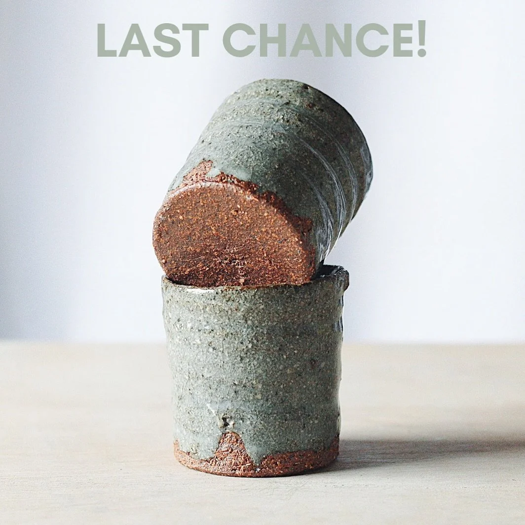 There&rsquo;s still time to grab a handmade winter gift from my online shop. There&rsquo;s some lovely little pieces like the sippers pictured, along with some bigger one off pieces. 

The shop will stay open for this evening before I close it tomorr