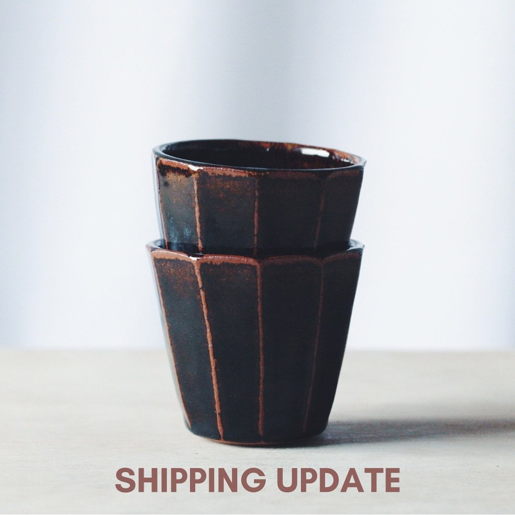 SHIPPING UPDATE: almost all of your orders are wrapped and packed BUT in all honestly I&rsquo;m on the back foot this week and I&rsquo;ve still got a little way to go. Best case all your pots will leave the studio on Thursday this week, worst case, a