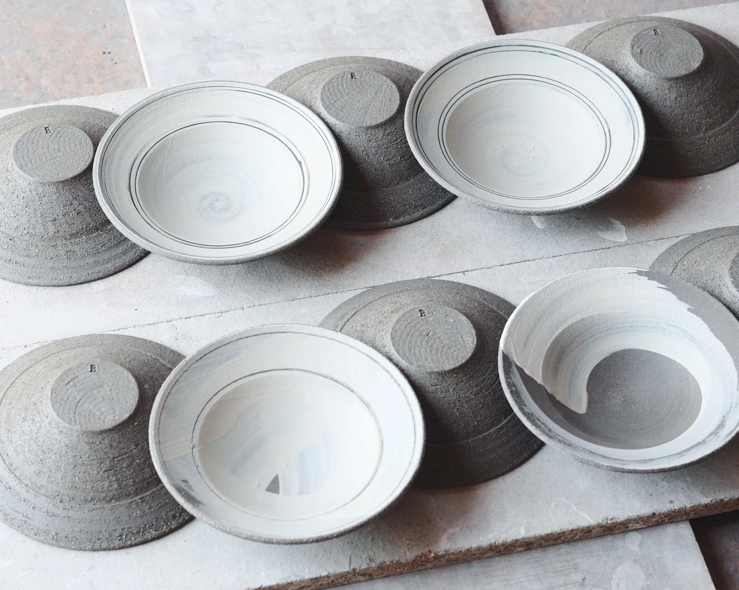 Some tentative steps back into batch produced work in the new space. It&rsquo;s starting to feel like my studio now.