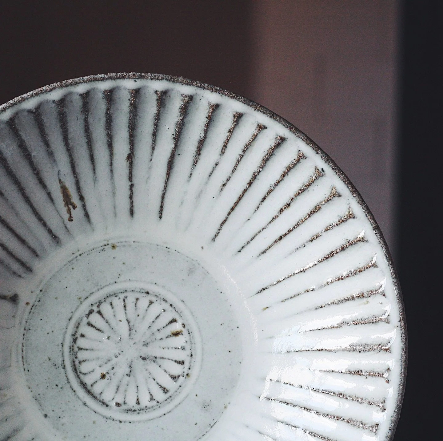 This pot was my very first attempt at fluting. After trying it again in the studio last week, I now know that I got lucky first time around. I&rsquo;m not sure if it was down to using a different (much smoother) clay body but it felt much trickier se