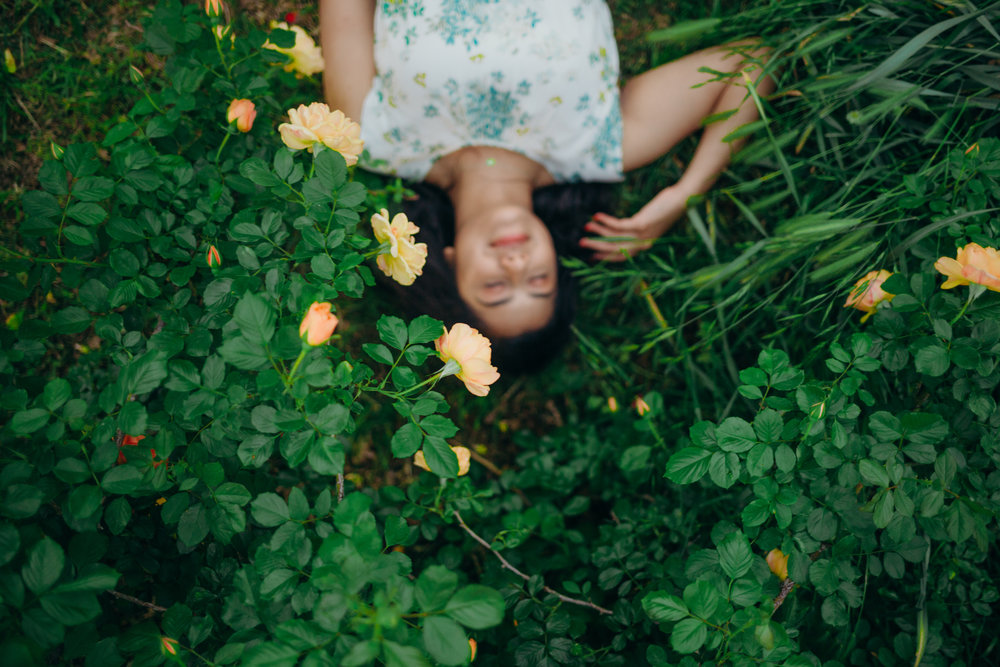 greenery and whimsy portraits