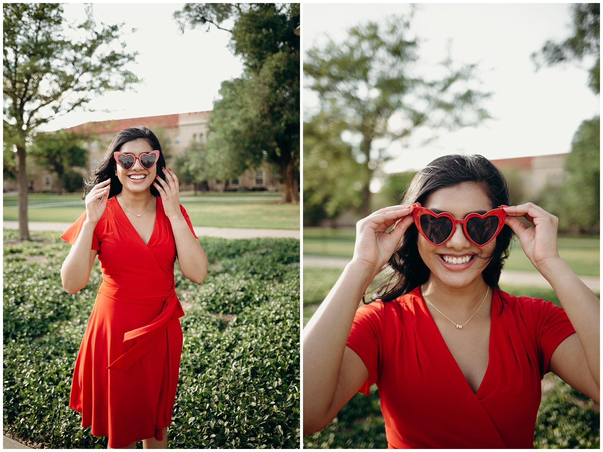 girl in the red dress