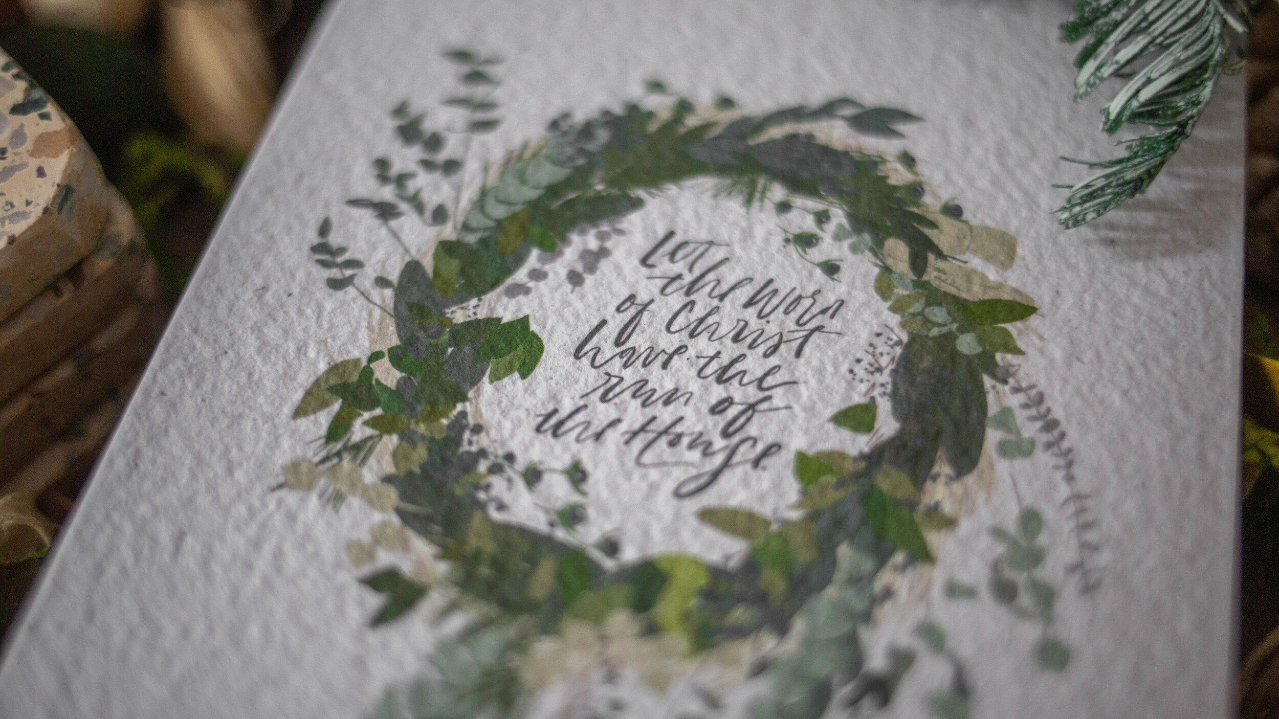 The peace of Christ runs this House | The Vow Collective Christmas print collection 