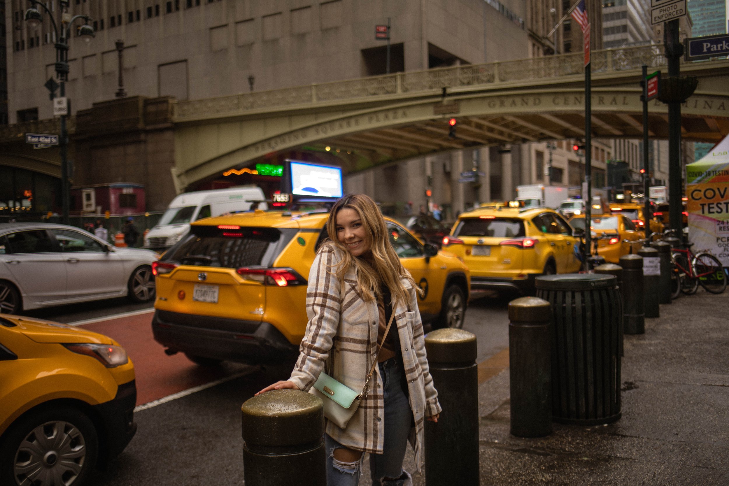 NYC Photo Tip: You can always find a line of taxi’s outside of Grand Central 