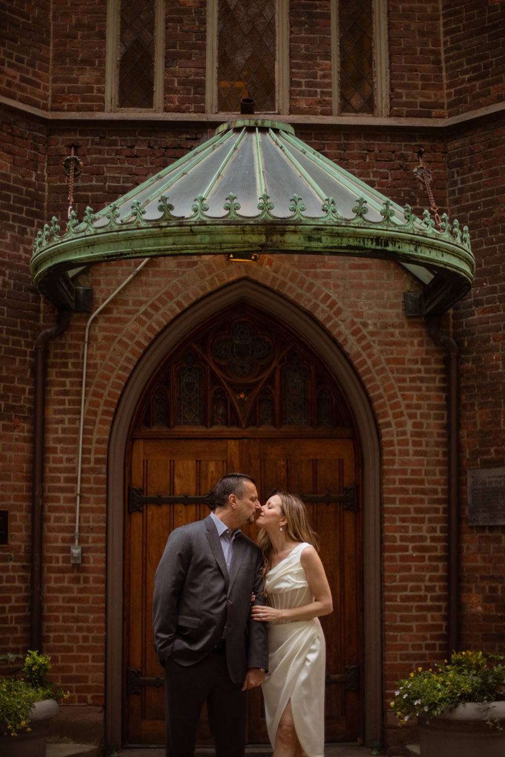 Adding a touch of history to their love story at this Underground Railroad stop. 🚂 #NYCWeddingHistory #LoveStory