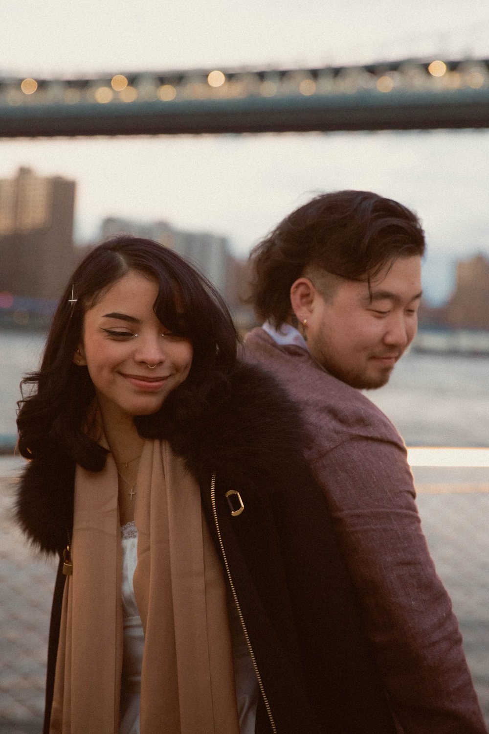 Explore a heartwarming 30-minute session in Dumbo, Brooklyn, where Josh surprised his long-distance girlfriend, Marizol, with a memorable Christmas gift.