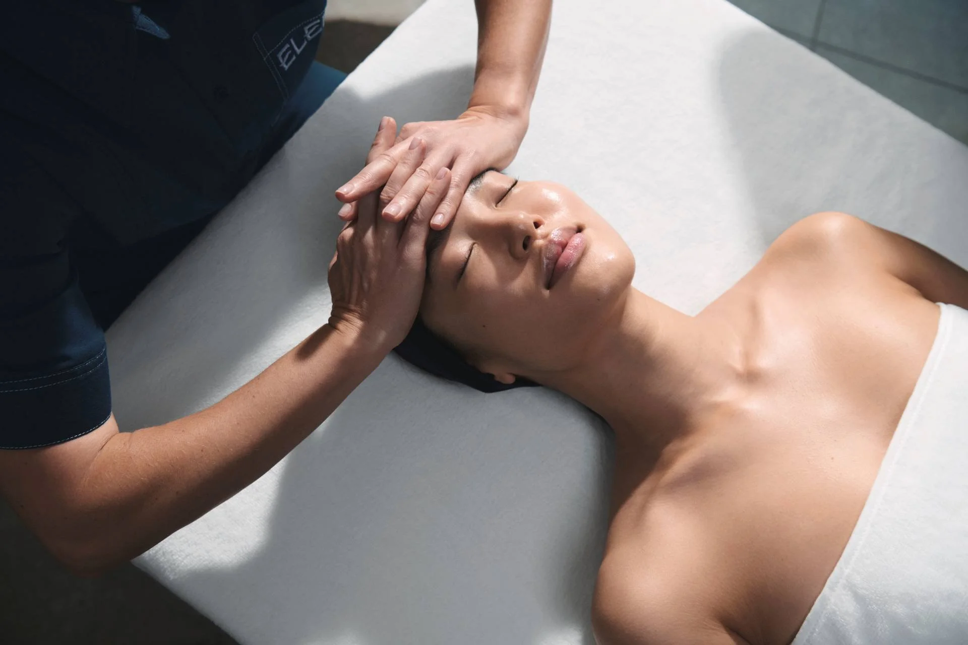 Woman receiving Elemis