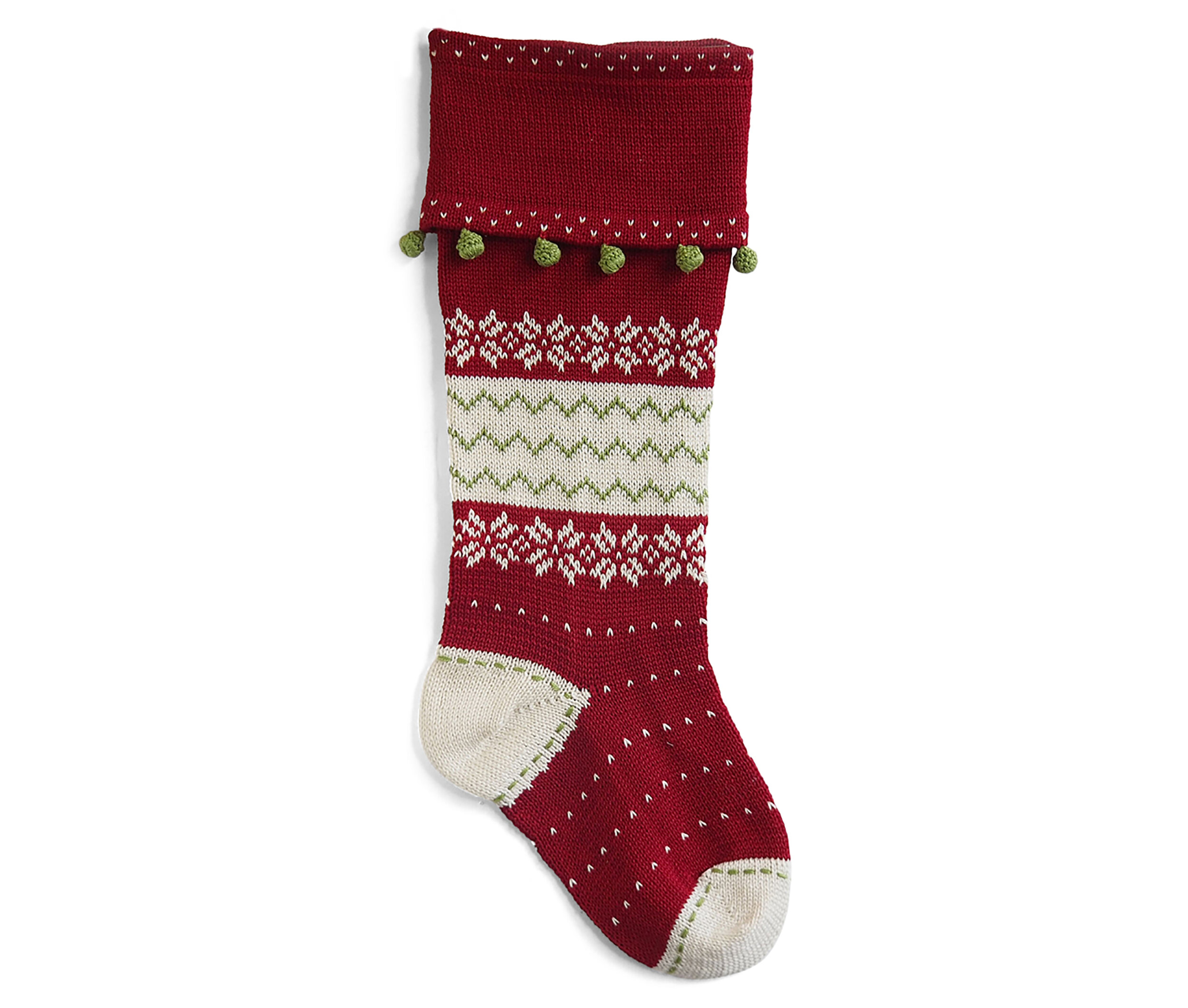 Red Knit Stocking for Melange Collection