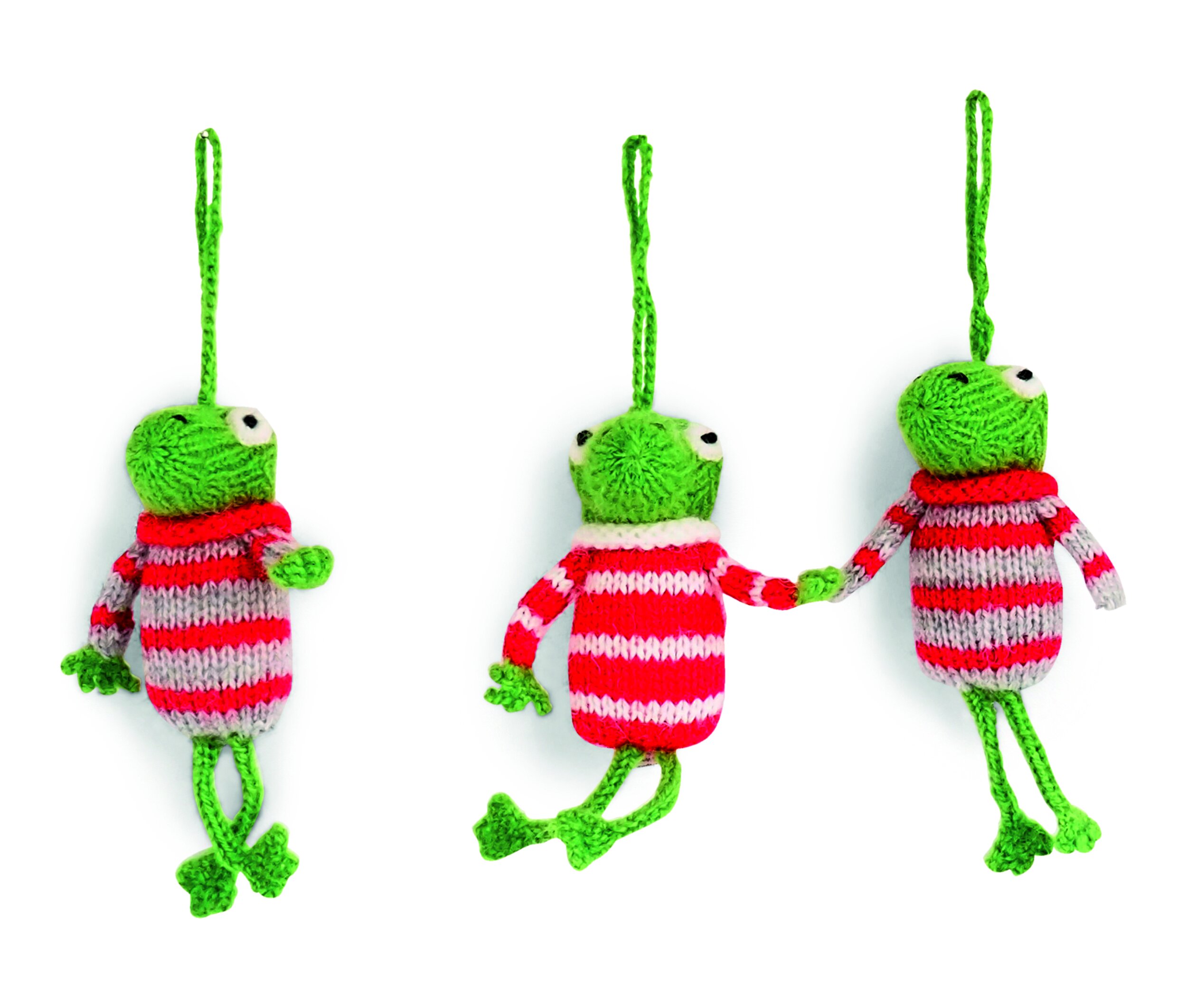 Frog Knit Ornaments for Melange Collection 