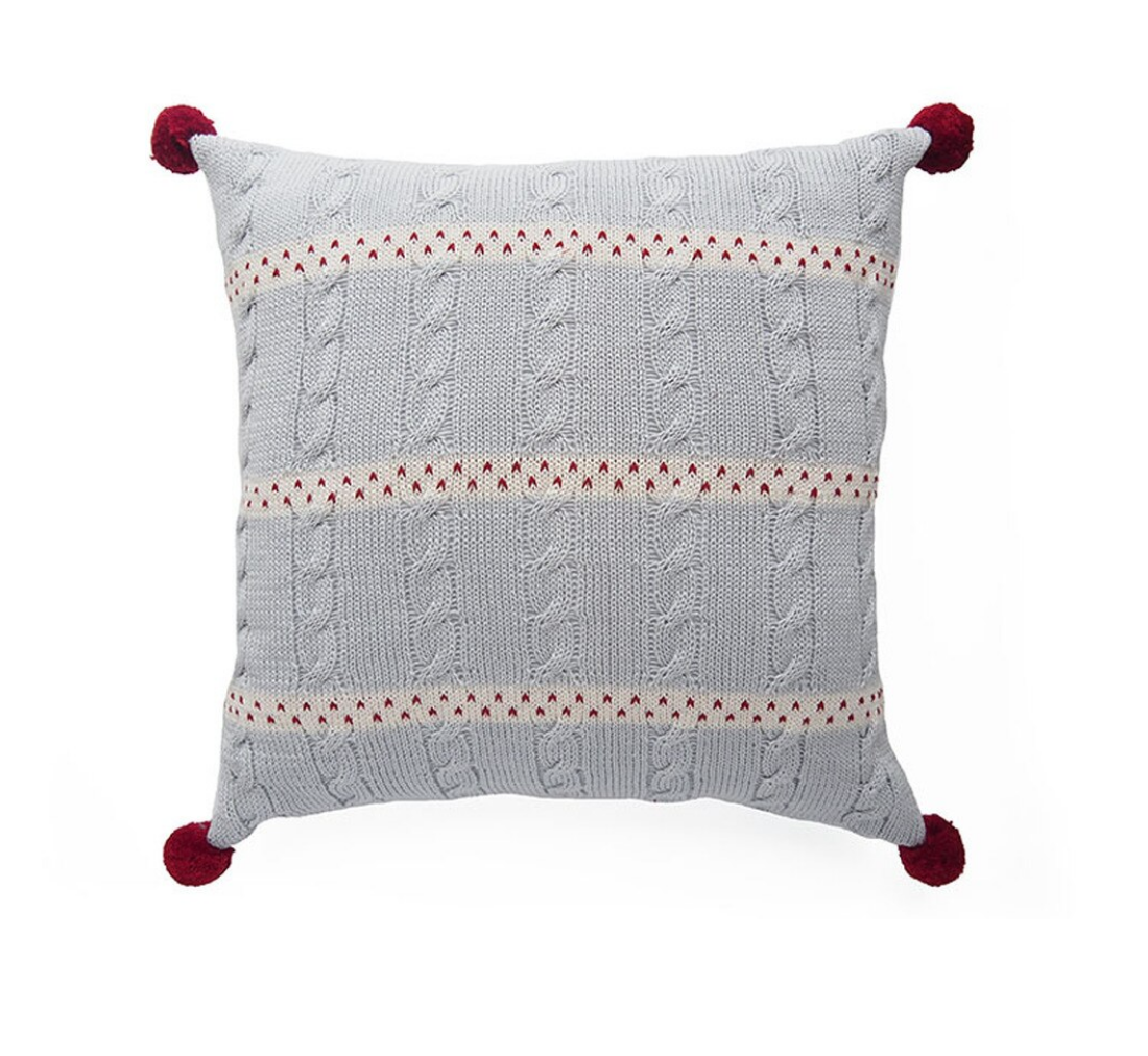 Striped Knit Pillow