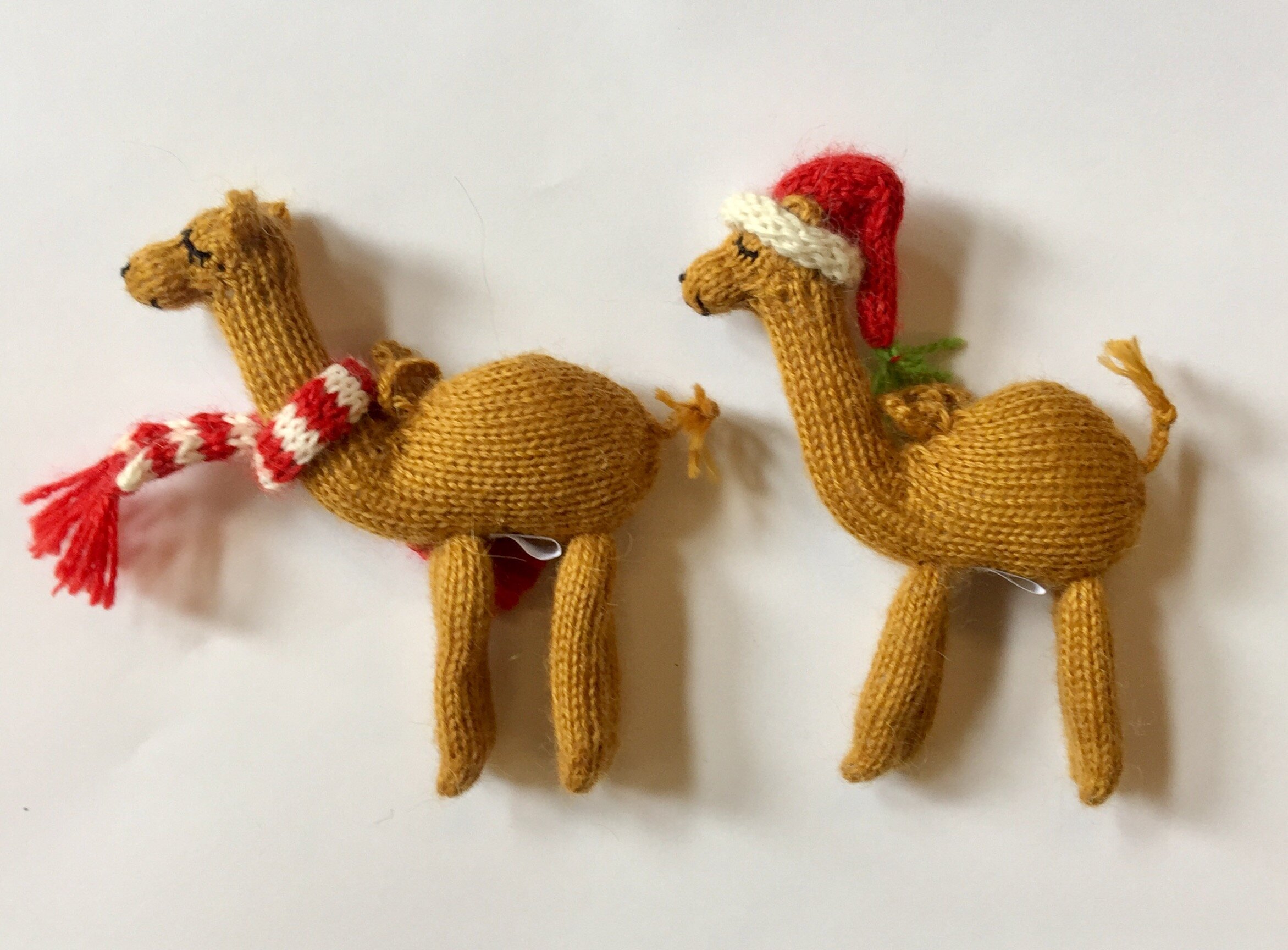 Knitted Camel Christmas Ornament for Melange Collection 