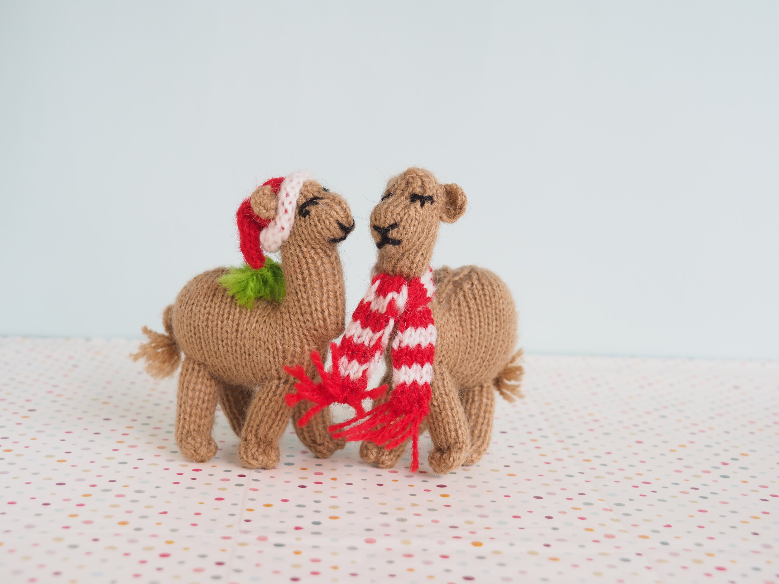 Knit Camel Ornaments from 2017 Catalog