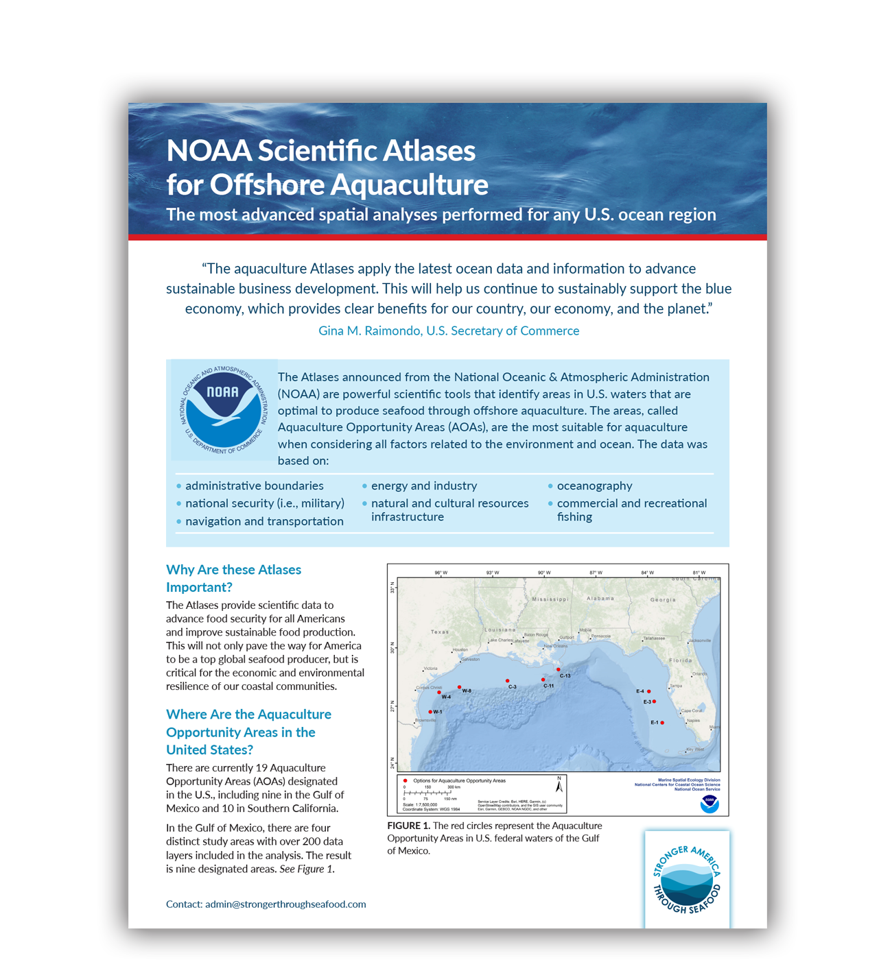 NOAA Scientific Atlases for Offshore Aquaculture