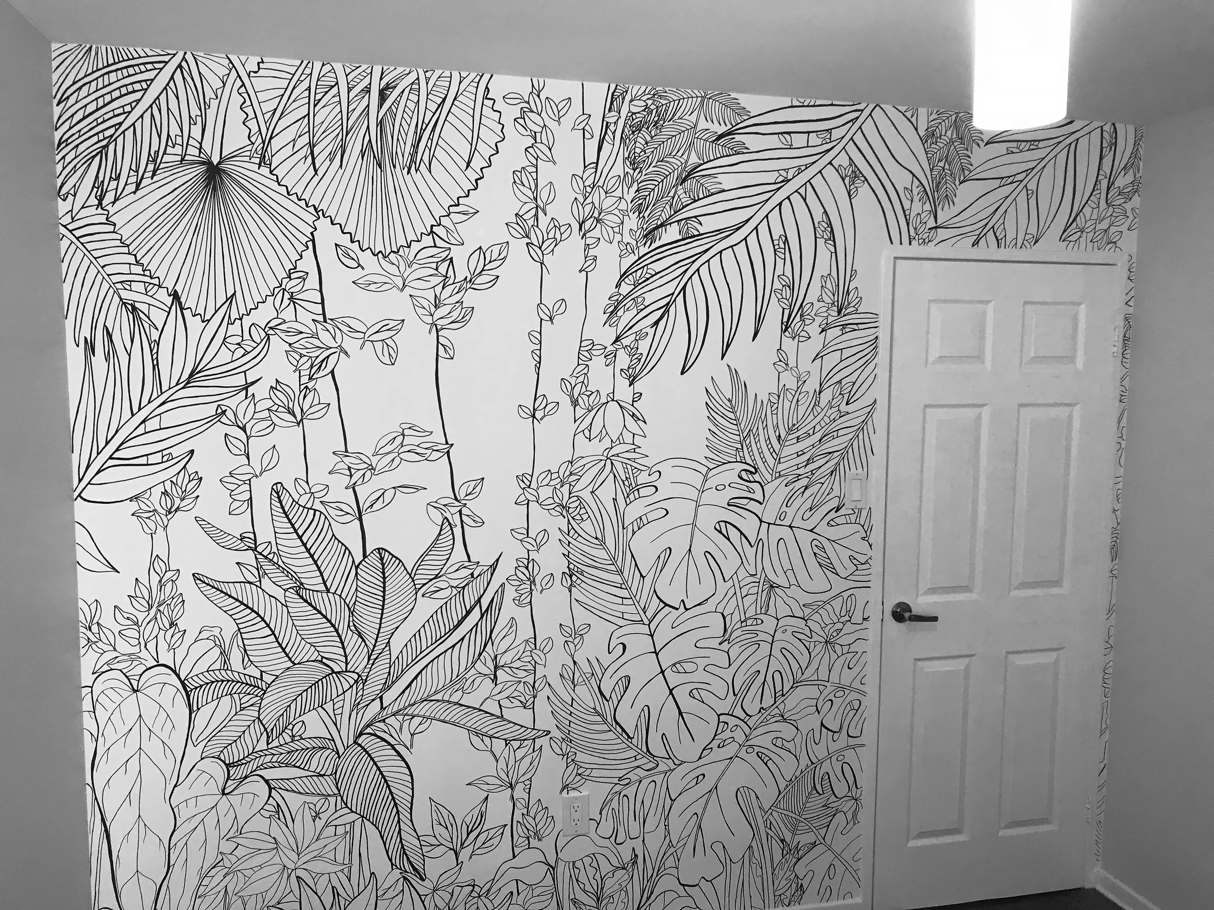 Jungle Bedroom Wall Mural