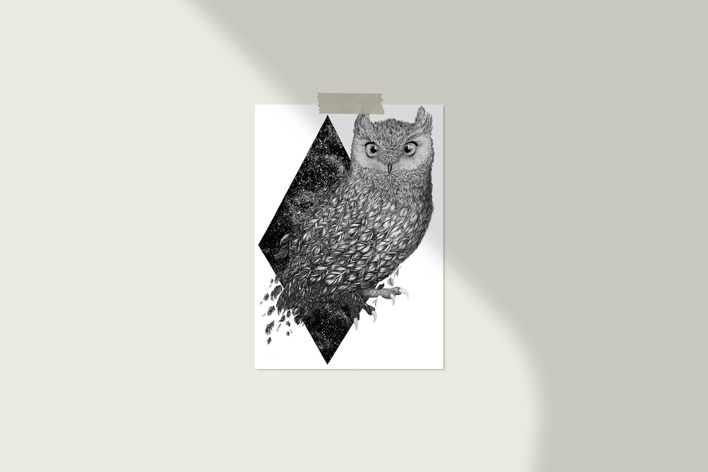 Cosmic Owl Fine Art Print