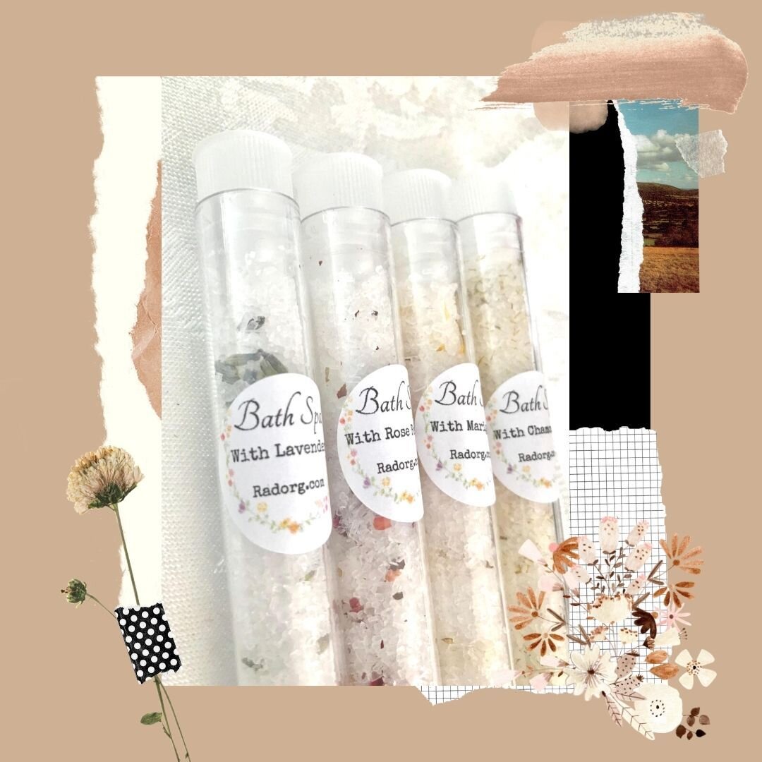 Anyone else get exhausted by a long day sitting seaside? 🖐️ Relax and unwind with our botanical bath salts. 

Link to shop in bio.