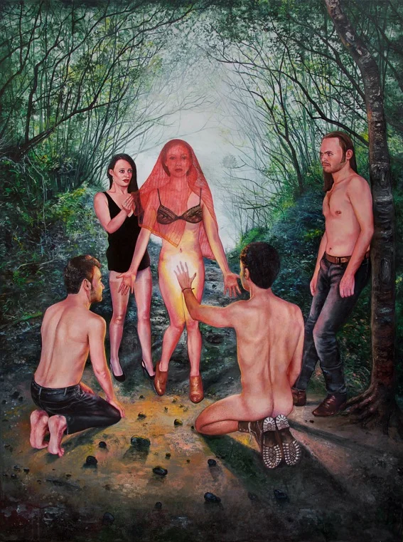 Je jure de t'aimer jusqu'à l'aube - 2017Oil on canvas, 130 x 97 cm