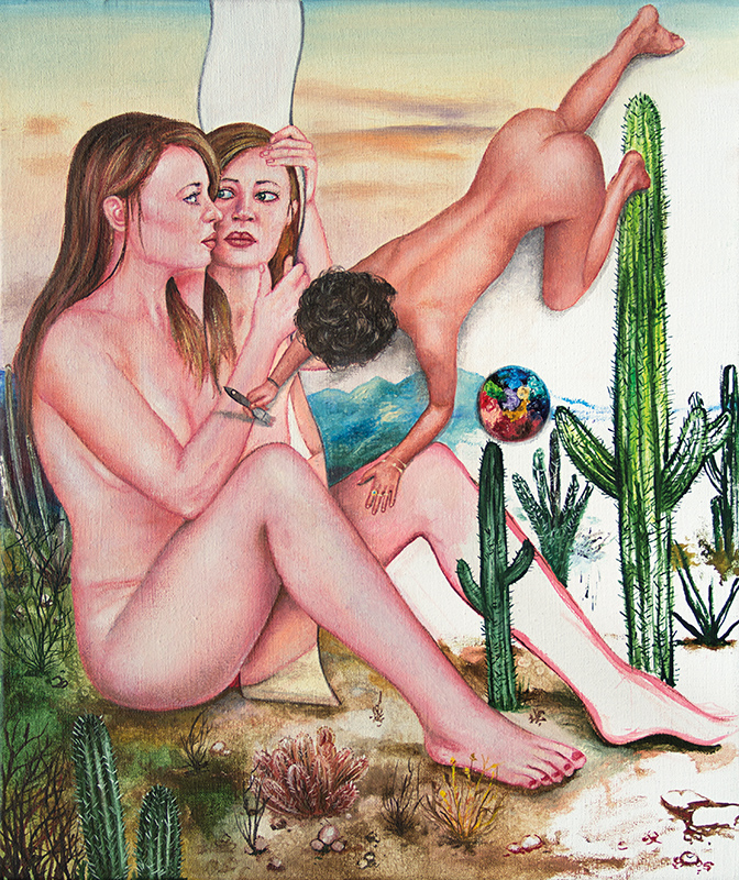 Untitled - 2017 Oil on canvas, 55 x 46 cm