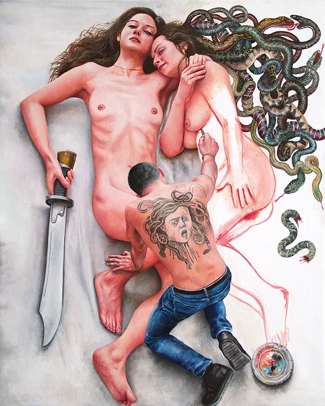 À jamais - 2016Oil on canvas, 100 x 81 cm