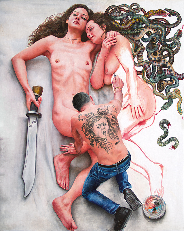 À jamais - 2016 Oil on canvas, 100 x 81 cm