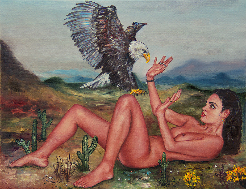 L'offrande - 2016 Oil on canvas, 27 x 35 cm