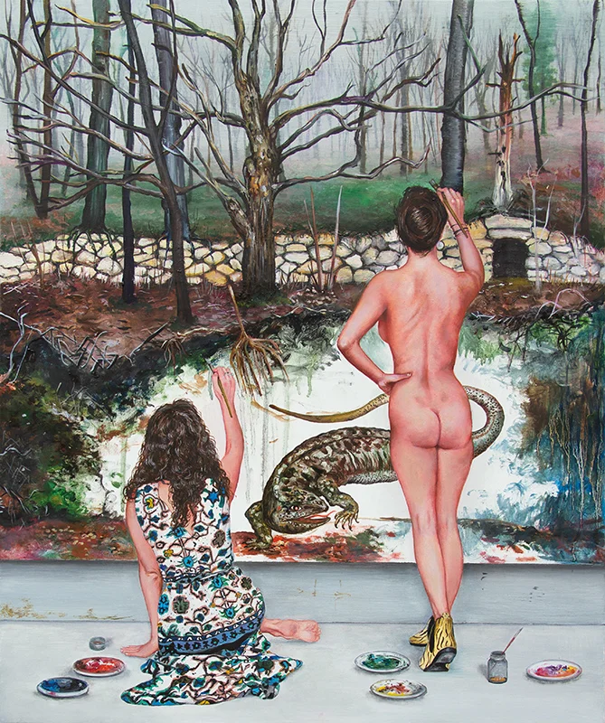 Du coté de chez moi - 2015 Oil on canvas, 65 x 54cm