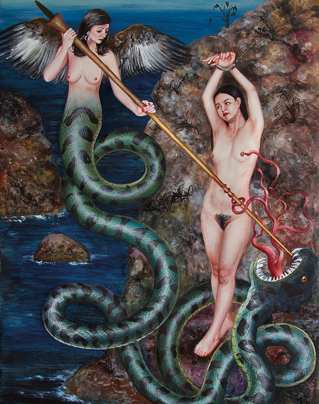 Joe et Jojo - 2015 Oil on canvas, 50 x 40cm