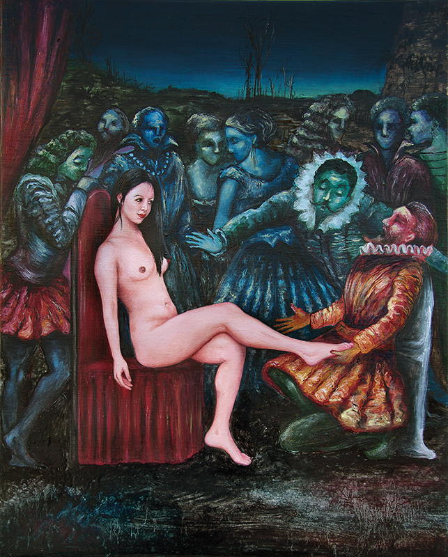 Le bal de minuit - 2015 Oil on canvas, 50 x 40cm