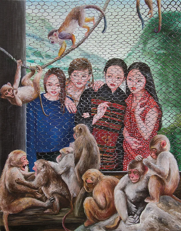 Une affaire d'amis - 2015 Oil on canvas, 50cm x 40cm
